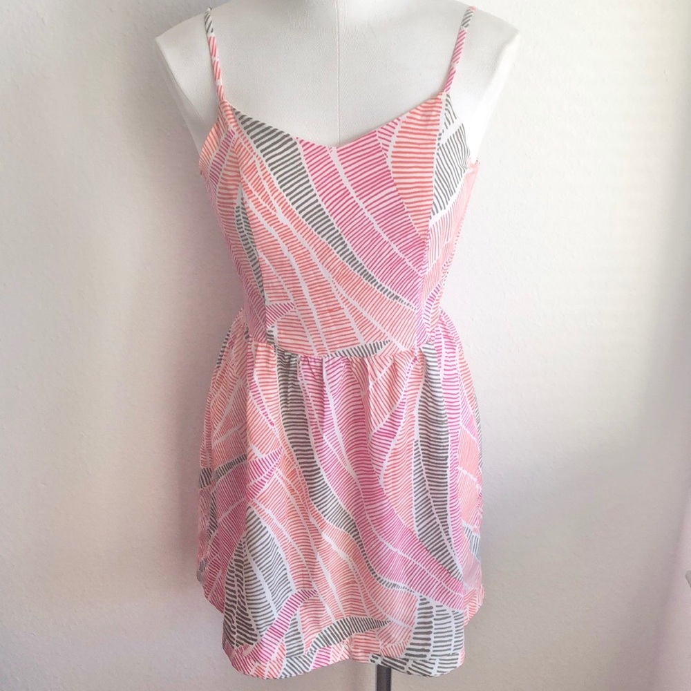 Gap Outlet Cami Sundress A-Line Geometric Dress